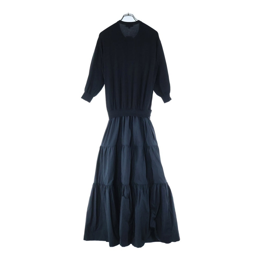 DRAWER(ドゥロワー) 23SS タフタワンピース ドレス ブラック レディース 6526-199-1354