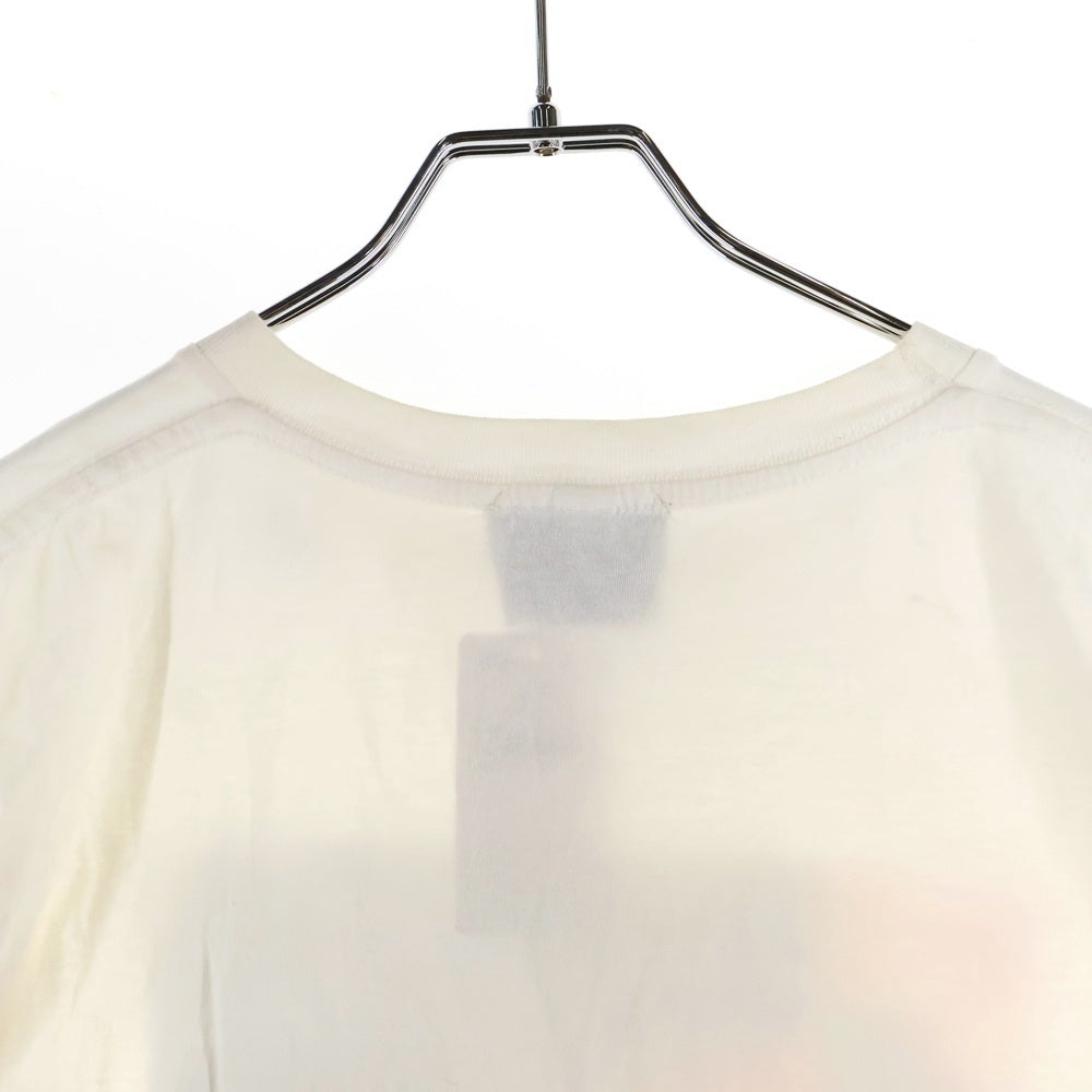 NO BRAND(ノーブランド) Hillier Bartley ヒリアーバートン フロントプリント クルーネック 半袖Tシャツ ホワイト レディース
