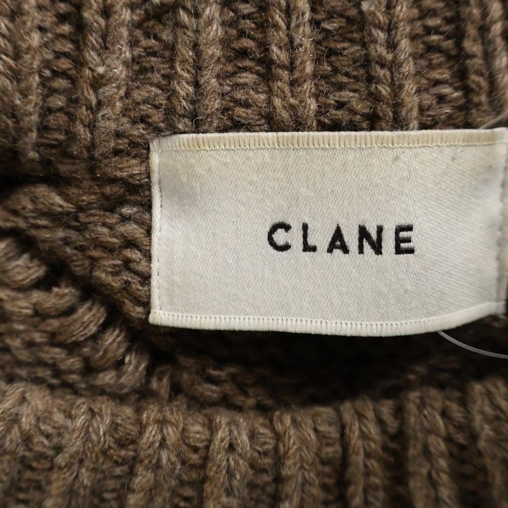 CLANE(クラネ) オープンワーク ケーブルニット 長袖セーター ブラウン 19106-1061 レディース