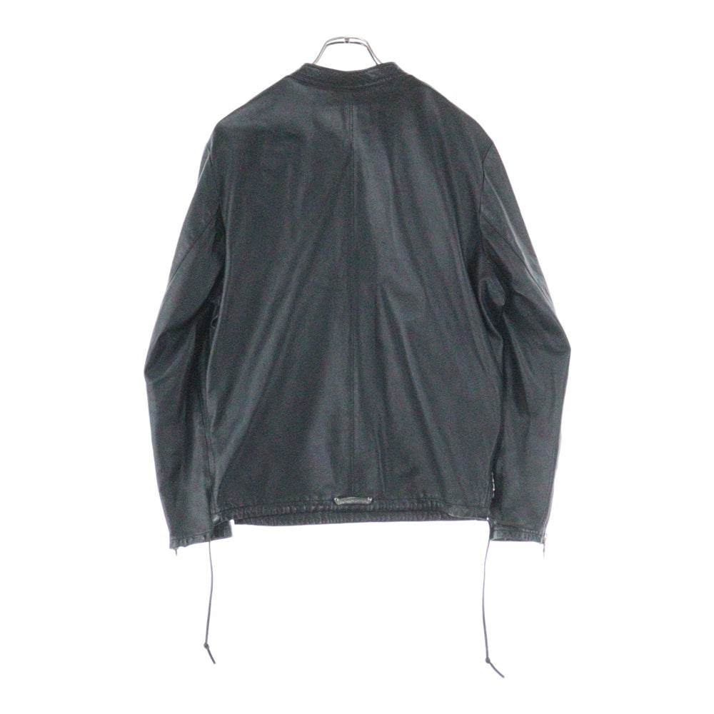 CHROME HEARTS(クロムハーツ) EZ RIDER イージーライダー ダガーハーフジップレザージャケット ブラック/シルバー