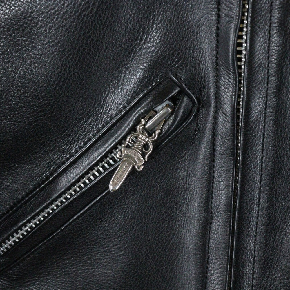 CHROME HEARTS(クロムハーツ) BASIC MOTO ベーシックモト ダガージップライダースレザージャケット ライダースジャケット ブラック
