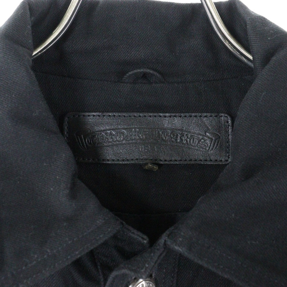 CHROME HEARTS(クロムハーツ) DENIM CLASSIC JEAN デニムクラシックジーン バックフレアニー ジャケット Gジャン ブラック
