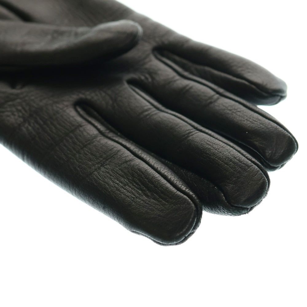 CHROME HEARTS(クロムハーツ) DGR ZIP GROVE ダガージップ レザーグローブ ブラック