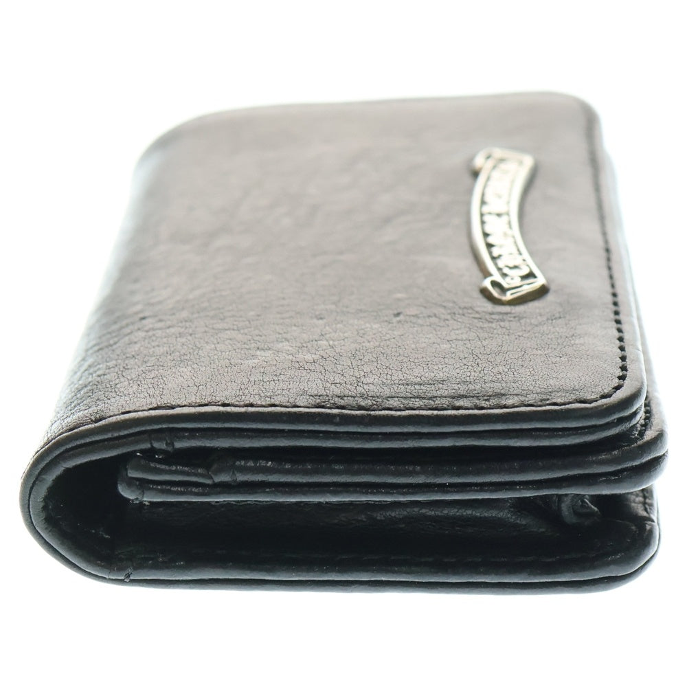 CHROME HEARTS(クロムハーツ) CRD CSE 3PKT WD V1 スクロールラベル 3ポケットカードケース ブラック