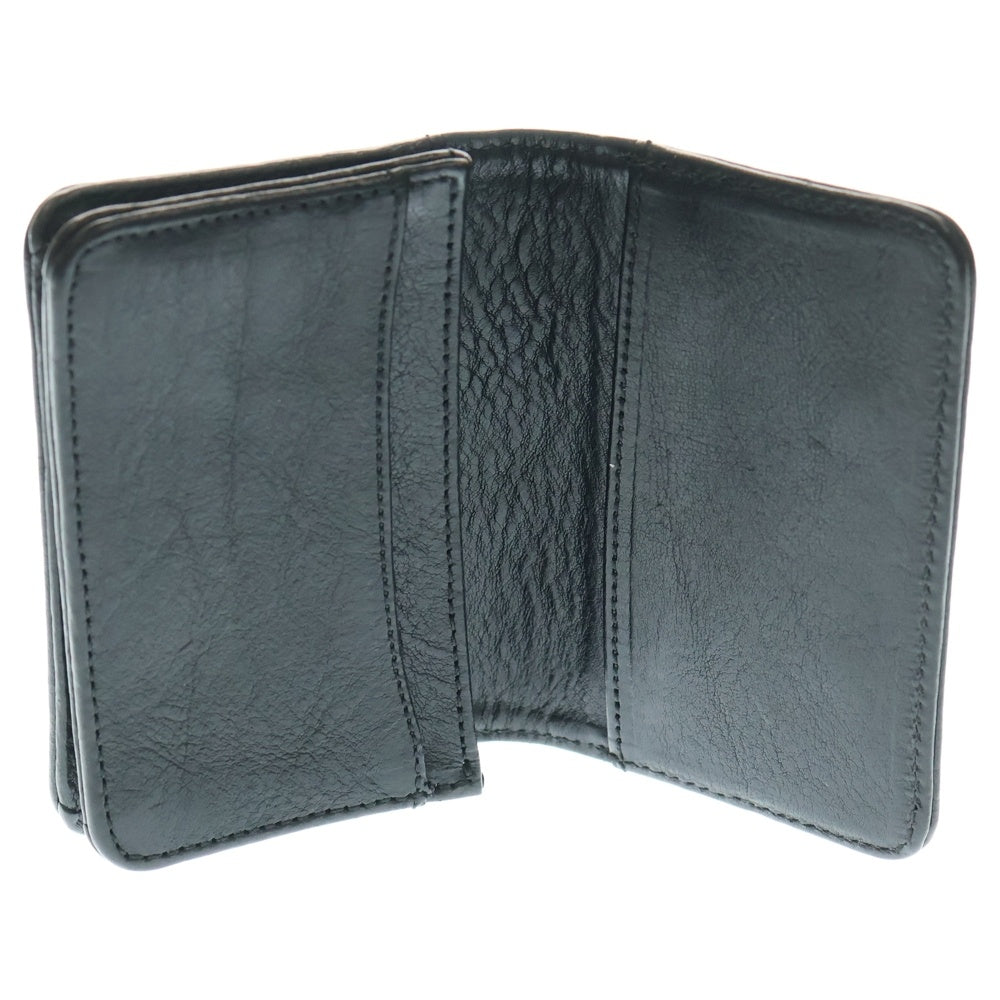CHROME HEARTS(クロムハーツ) CRD CSE 3PKT WD V1 スクロールラベル 3ポケットカードケース ブラック