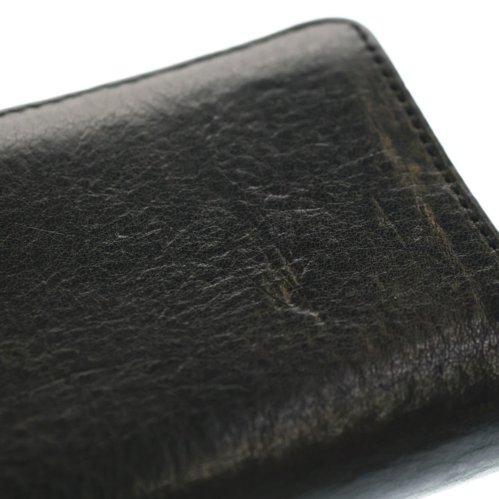 CHROME HEARTS(クロムハーツ) CRD CSE 3PKT WD V1 スクロールラベル 3ポケットカードケース ブラック