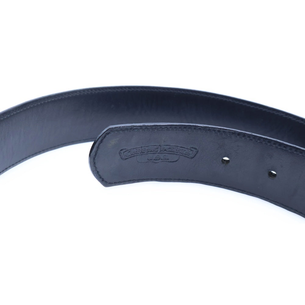 CHROME HEARTS(クロムハーツ) 1.5 STRAP CEMETERY 1.5inchセメタリークロスパッチ レザーベルト ブラック