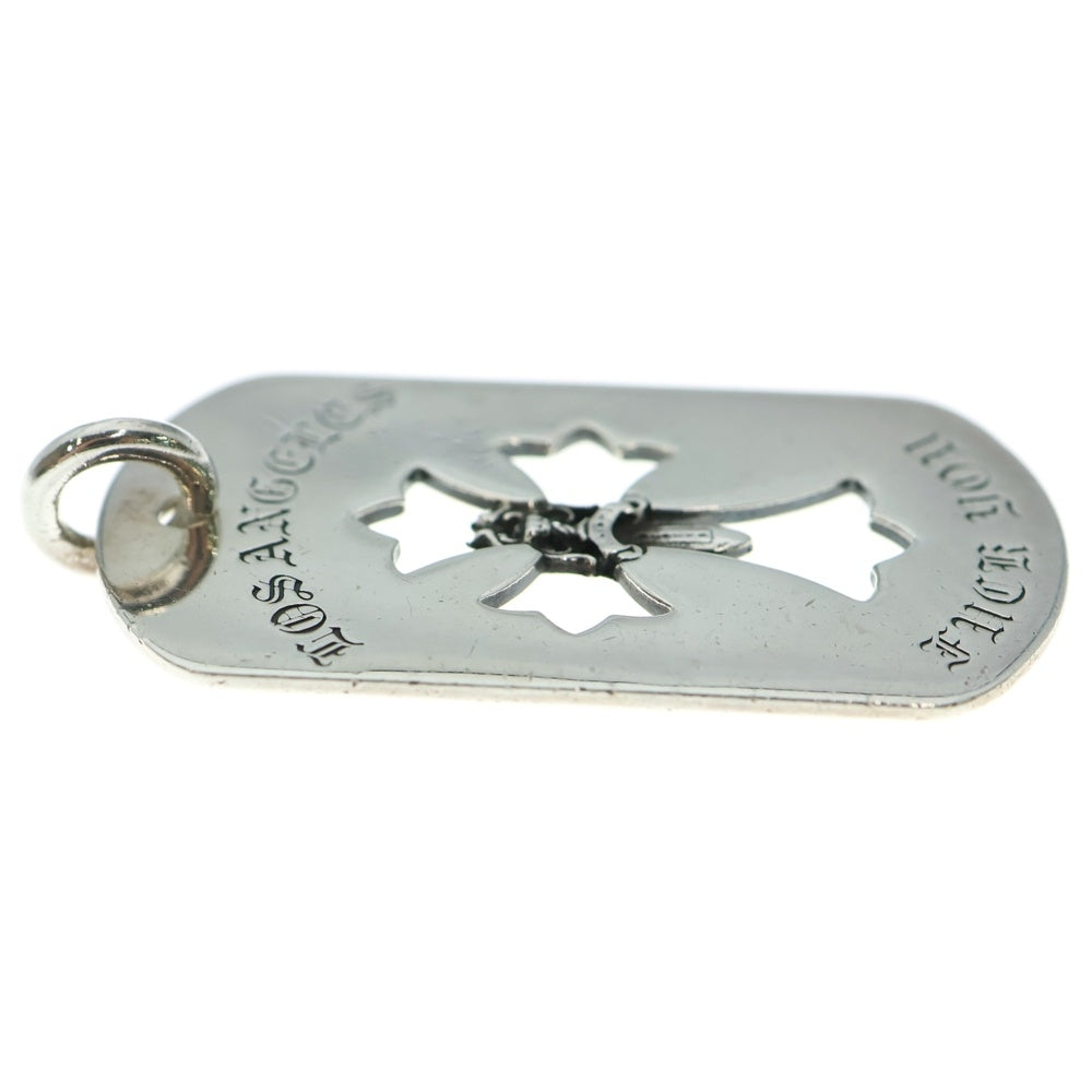 CHROME HEARTS(クロムハーツ) LG CO CROSS DAGGER D TAG カットアウトクロス ダガードッグタグ ラージ ペンダントトップ シルバー