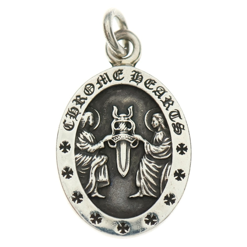 CHROME HEARTS(クロムハーツ) ANGEL MEDAL OVAL オーバルエンジェルメダル ペンダントトップ シルバー BCA207
