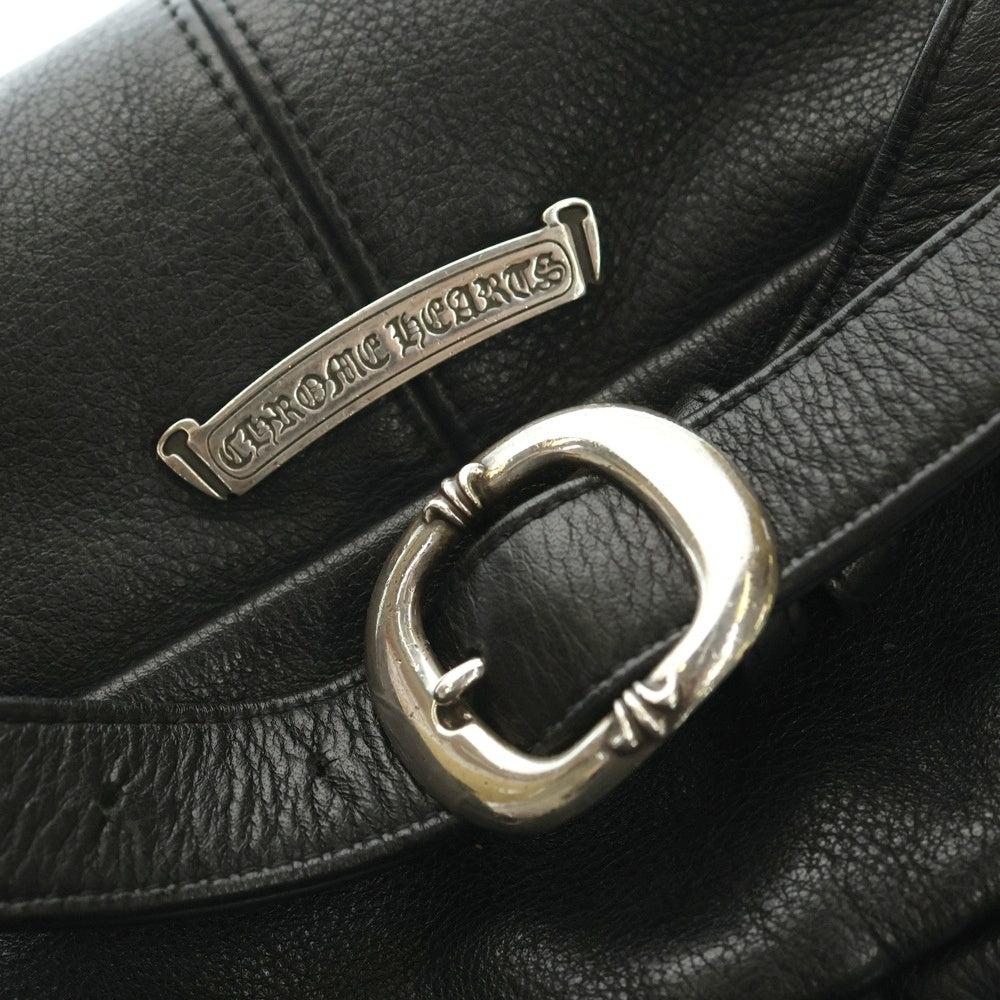 CHROME HEARTS(クロムハーツ) #1 SNAT PACK スナットパック ダガージップ ガンスリンガーベルト レザーウエストバッグ ブラック BCA378