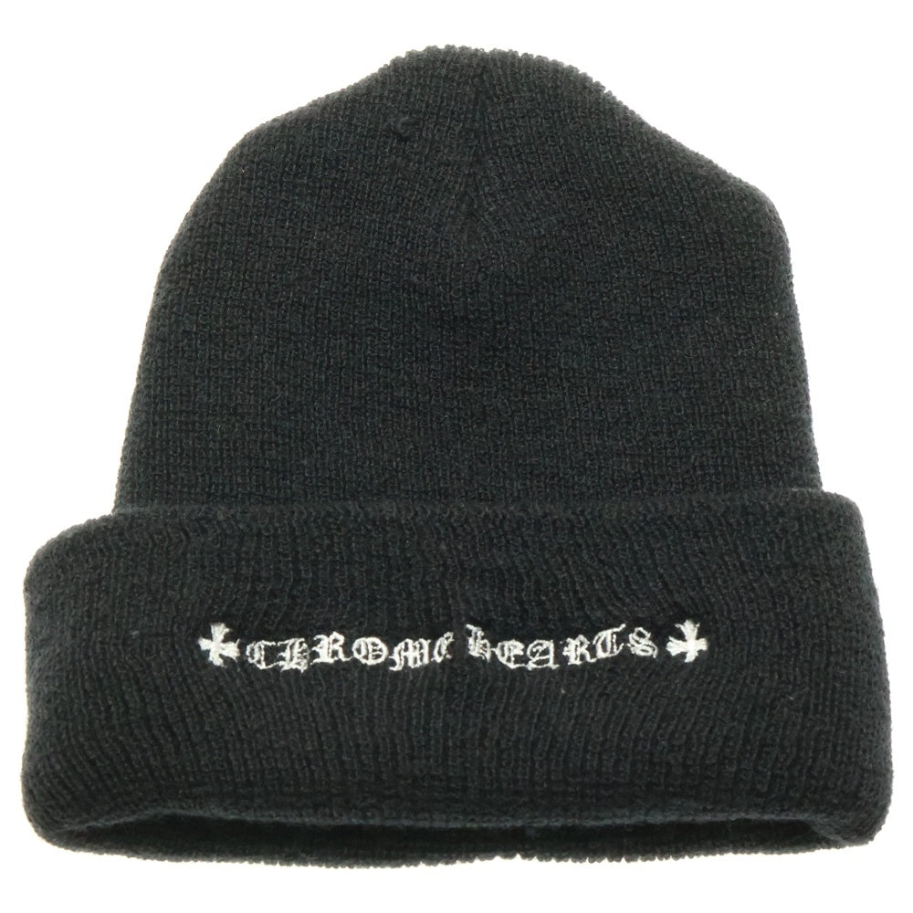 CHROME HEARTS(クロムハーツ) WOOL WATCH CAP CHプラス刺繍ウールビーニー ニット帽 ニットキャップ ブラック