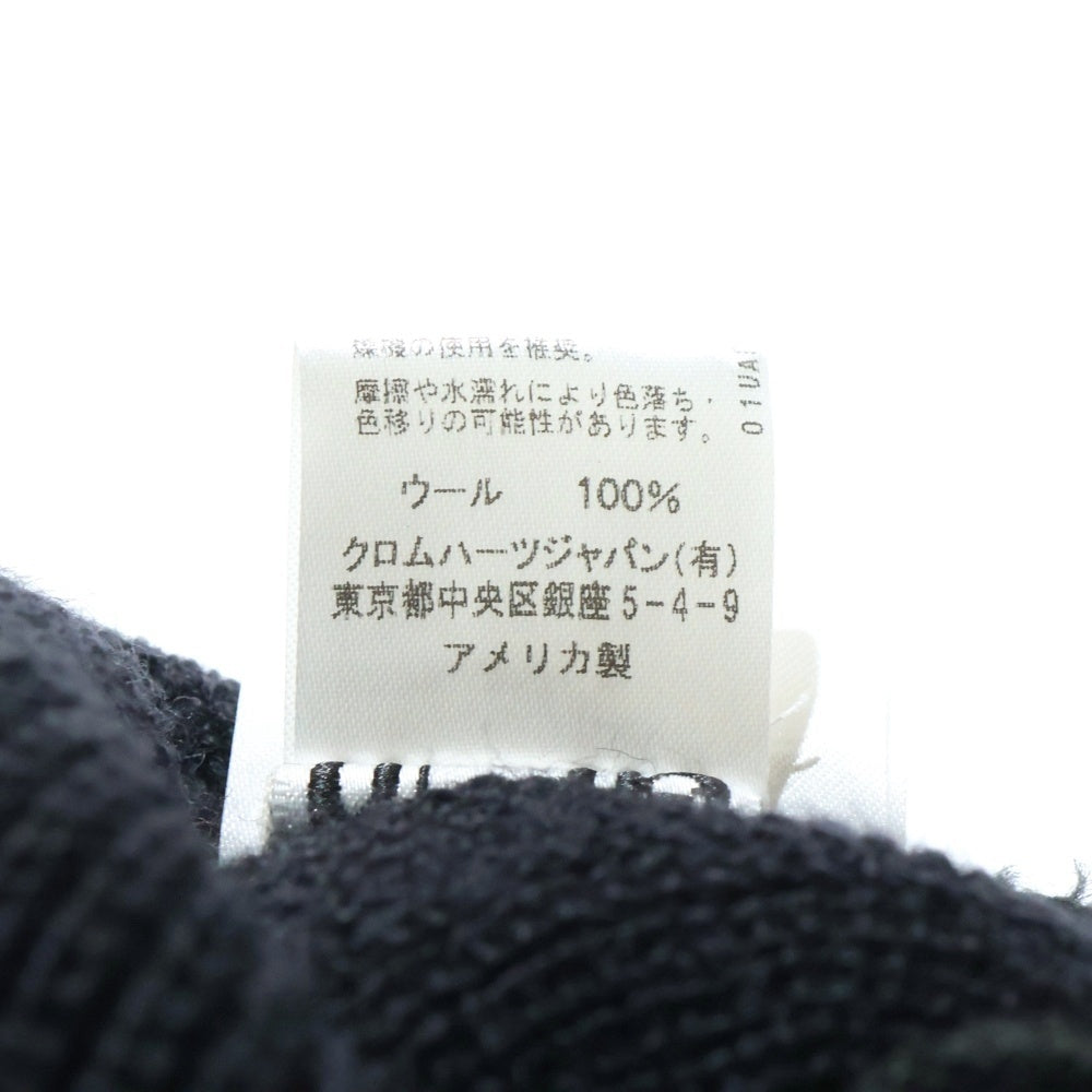 CHROME HEARTS(クロムハーツ) WOOL WATCH CAP CHプラス刺繍ウールビーニー ニット帽 ニットキャップ ブラック