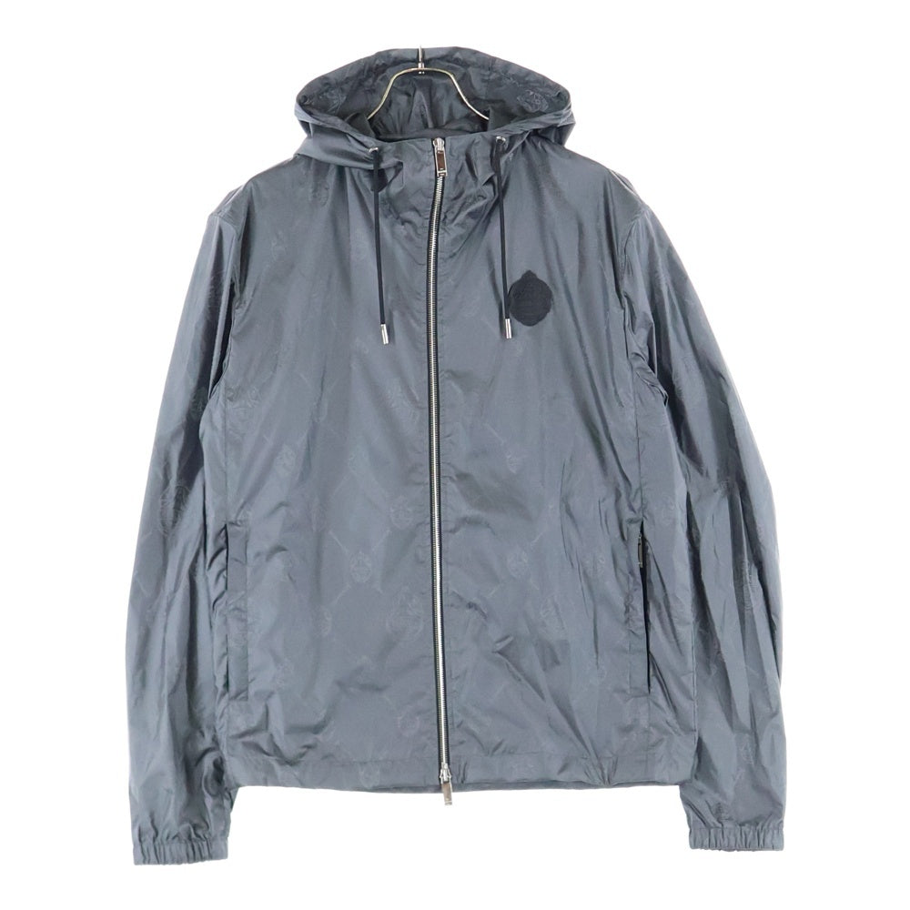 Berluti(ベルルッティ) Nylon Zip Jacket ロゴ総柄 ジップアップ ナイロンジャケット グレー R20OBU80PAEU