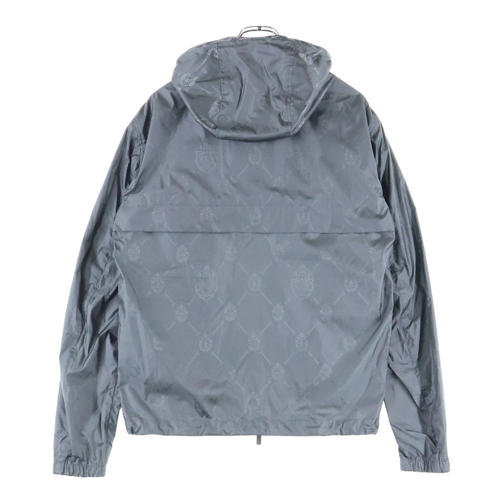 Berluti(ベルルッティ) Nylon Zip Jacket ロゴ総柄 ジップアップ ナイロンジャケット グレー R20OBU80PAEU