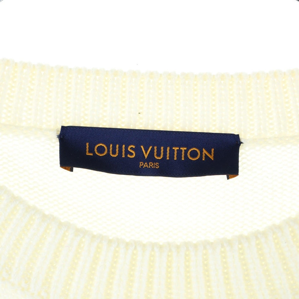 LOUIS VUITTON(ルイヴィトン) 20AW ビッグモノグラム オーバーサイズニットセーター ホワイト RM202M UTF HJN05W
