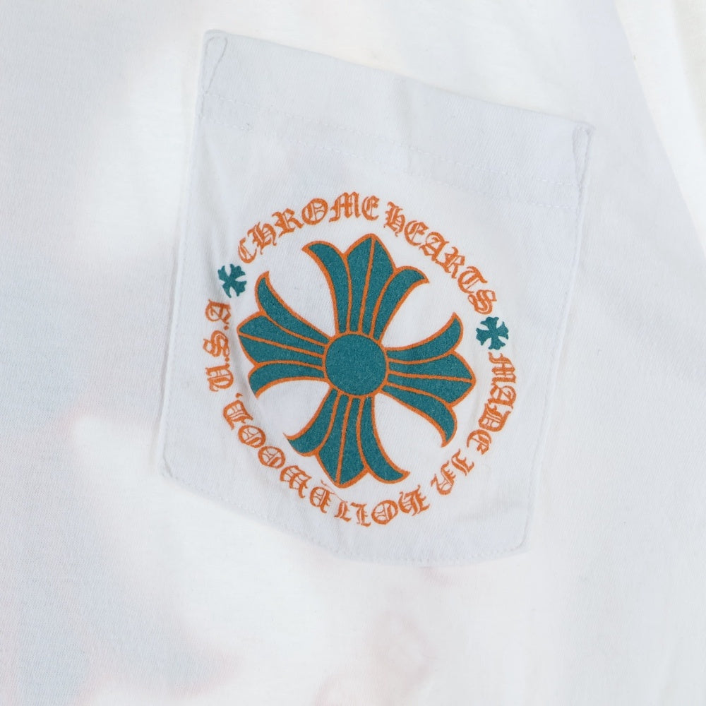 CHROME HEARTS(クロムハーツ) CH PLUS CHプラスプリント クルーネック 長袖Tシャツ ホワイト