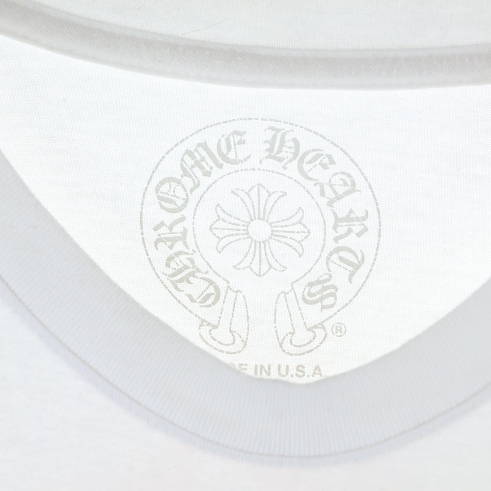 CHROME HEARTS(クロムハーツ) CH PLUS CHプラスプリント クルーネック 長袖Tシャツ ホワイト