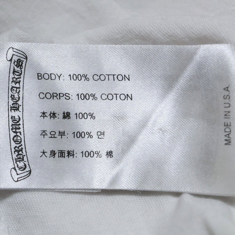 CHROME HEARTS(クロムハーツ) CH PLUS CHプラスプリント クルーネック 長袖Tシャツ ホワイト