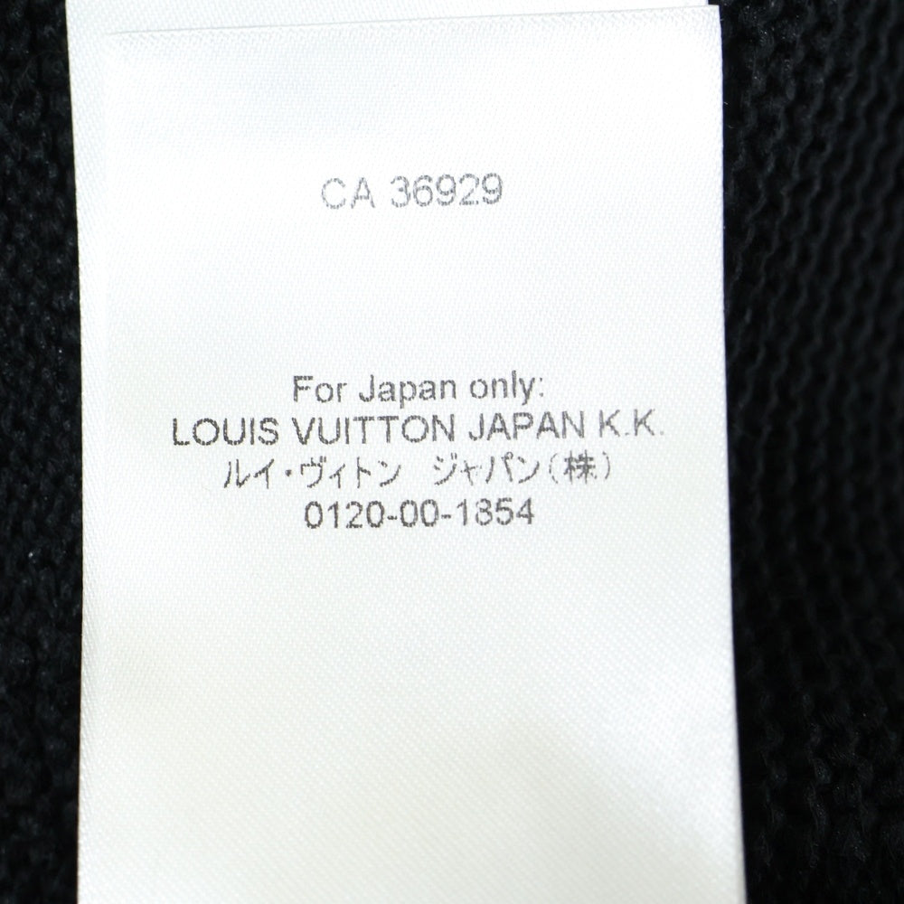 LOUIS VUITTON(ルイヴィトン) 22AW ダミエスティッチ クルーネック長袖ニット ブラック RM222Q TBY HNN41W