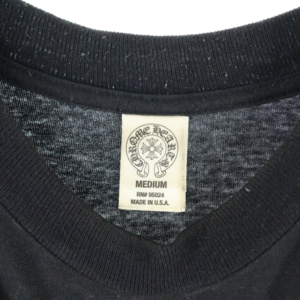 CHROME HEARTS(クロムハーツ) OLD Back Camo Dagger Tee オールドモデル ダガーロゴプリント 半袖Tシャツ カットソー ブラック