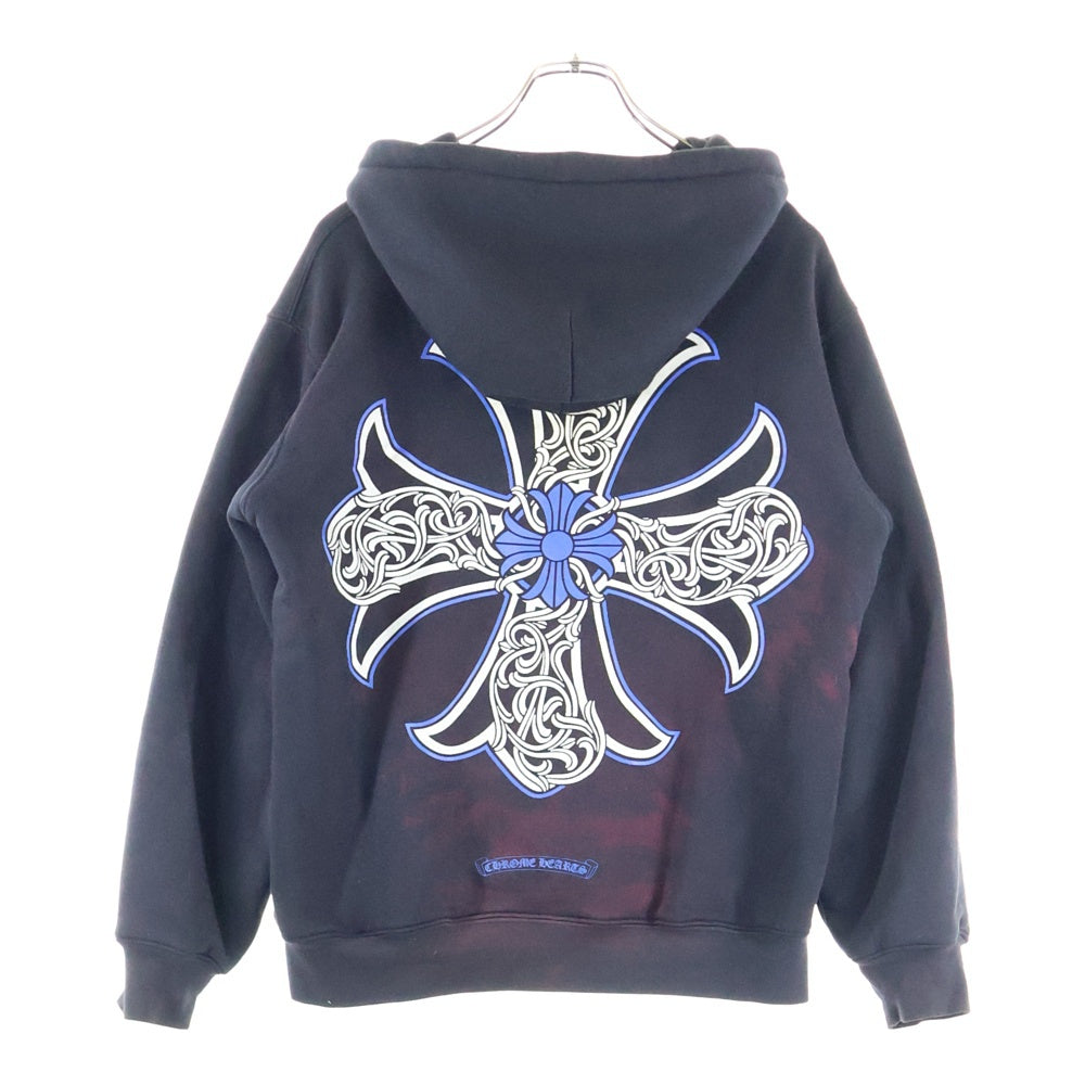 CHROME HEARTS(クロムハーツ) OLD BACK CH PLUS バックCHプラスプリント ダガージップ パーカー ブラック