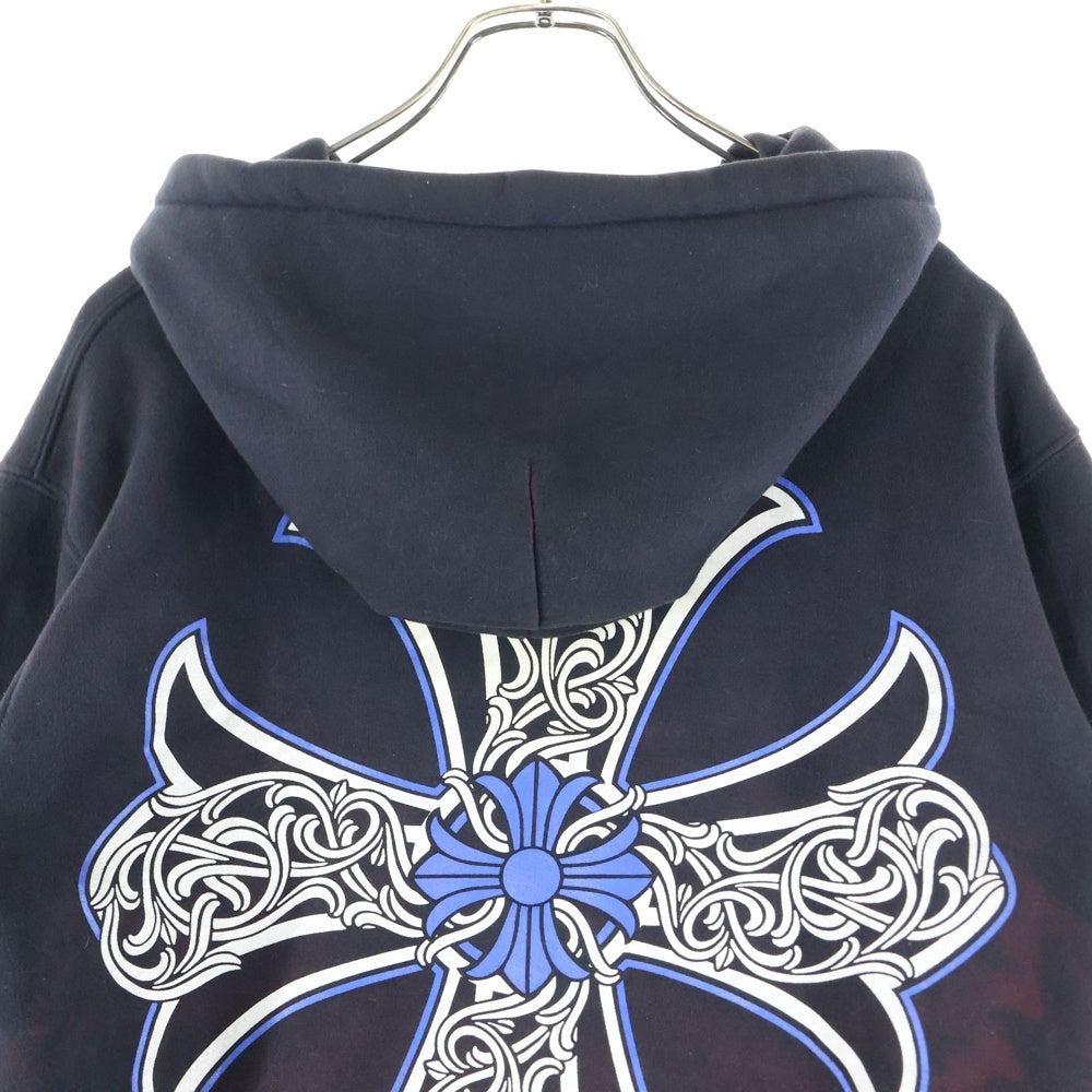 CHROME HEARTS(クロムハーツ) OLD BACK CH PLUS バックCHプラスプリント ダガージップ パーカー ブラック