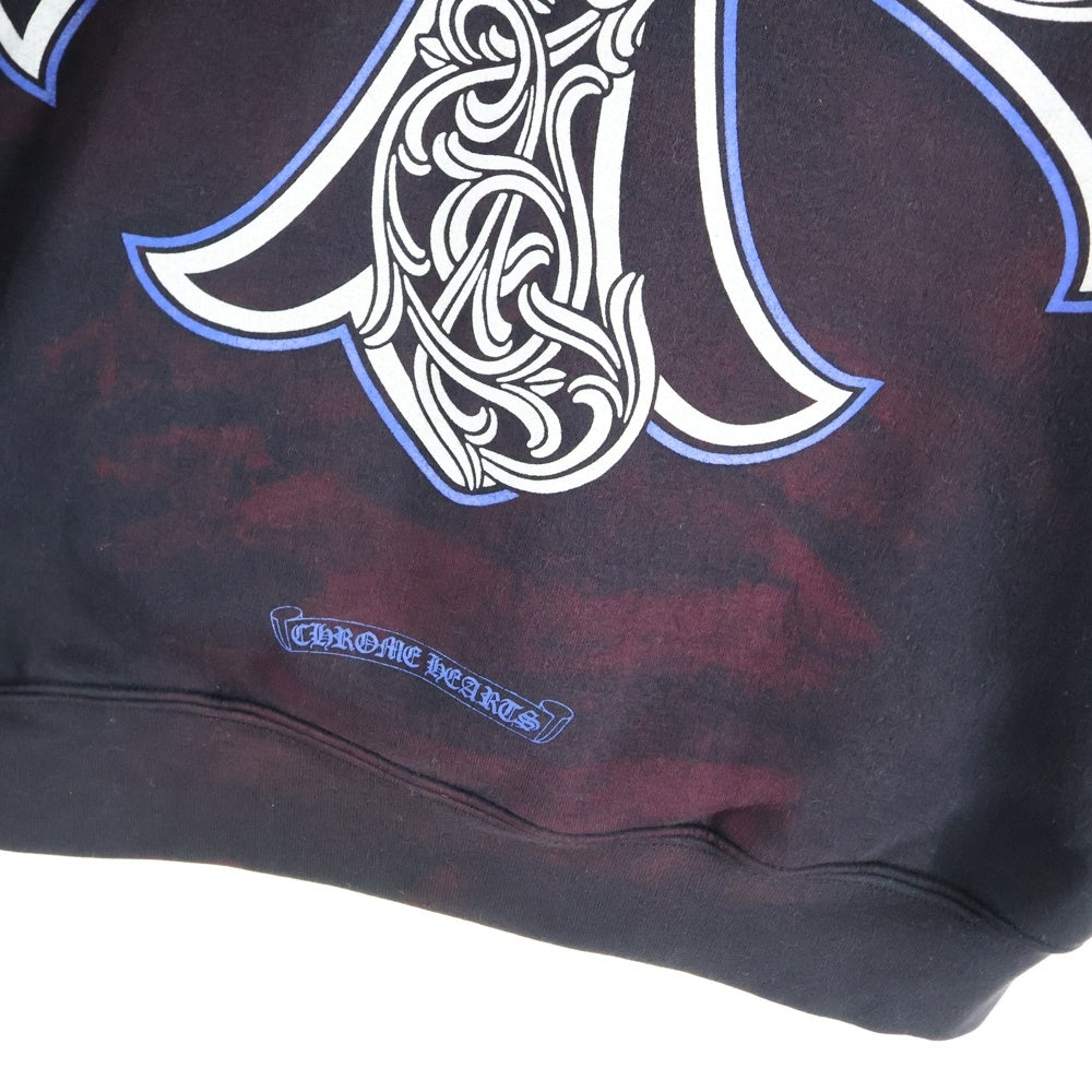 CHROME HEARTS(クロムハーツ) OLD BACK CH PLUS バックCHプラスプリント ダガージップ パーカー ブラック
