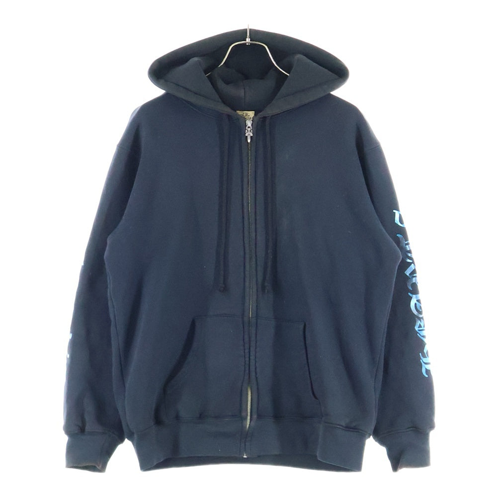 CHROME HEARTS(クロムハーツ) OLD Horseshoe Hoodie ホースシュー メタリックプリント ダガージップ パーカー ブラック