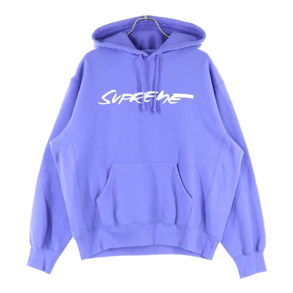 SUPREME(シュプリーム) 24SS Futura Hooded Sweatshirt フューチャーロゴ刺繍 プルオーバーパーカー パープル