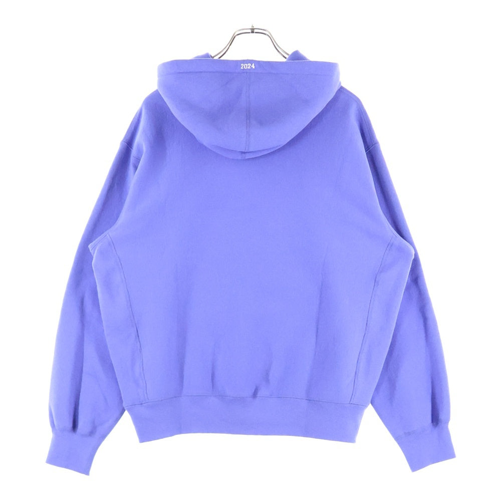 SUPREME(シュプリーム) 24SS Futura Hooded Sweatshirt フューチャーロゴ刺繍 プルオーバーパーカー パープル