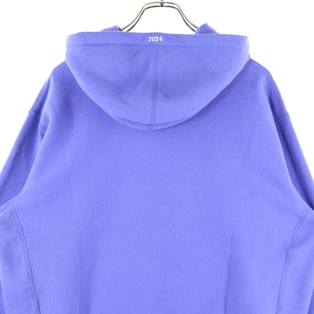 SUPREME(シュプリーム) 24SS Futura Hooded Sweatshirt フューチャーロゴ刺繍 プルオーバーパーカー パープル