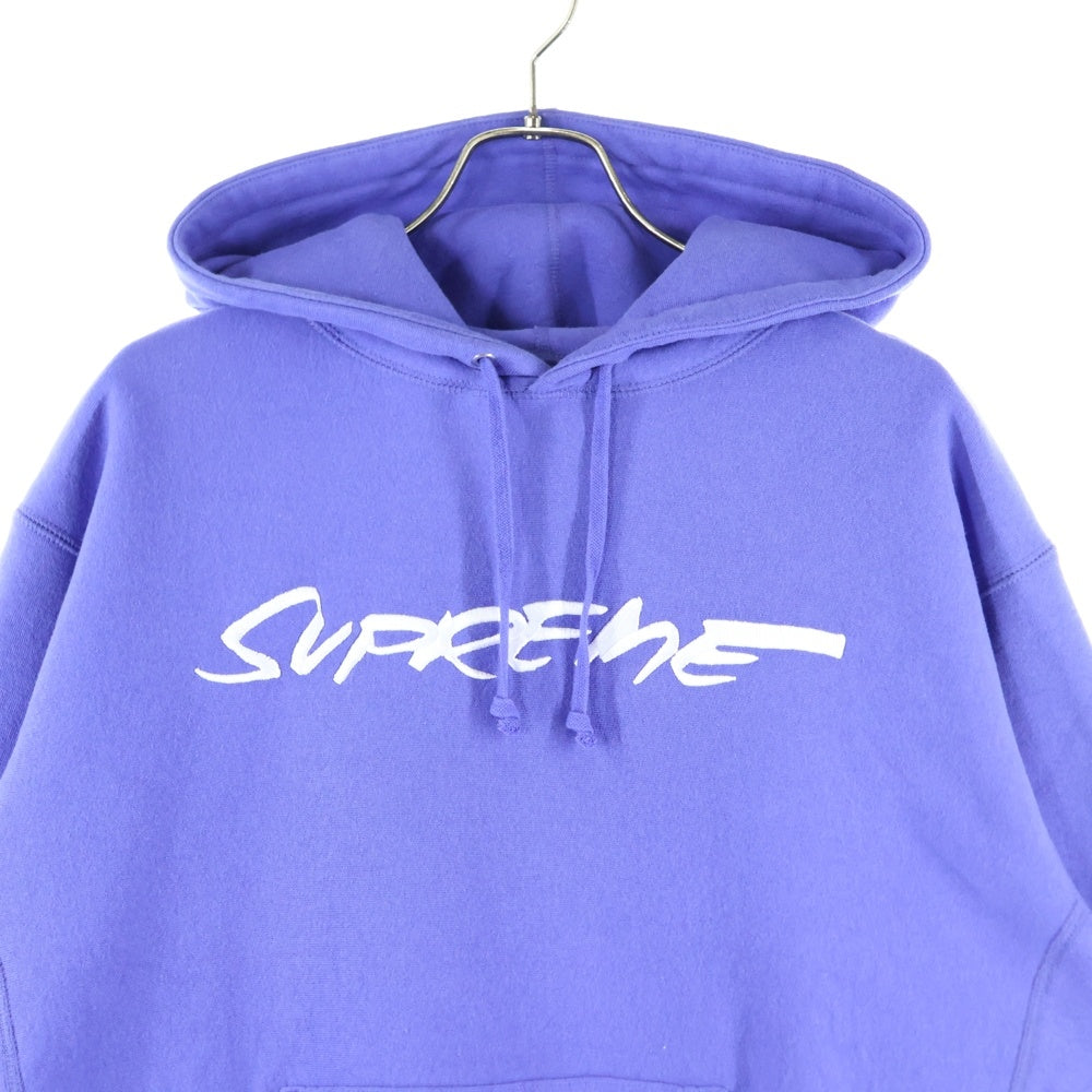 SUPREME(シュプリーム) 24SS Futura Hooded Sweatshirt フューチャーロゴ刺繍 プルオーバーパーカー パープル