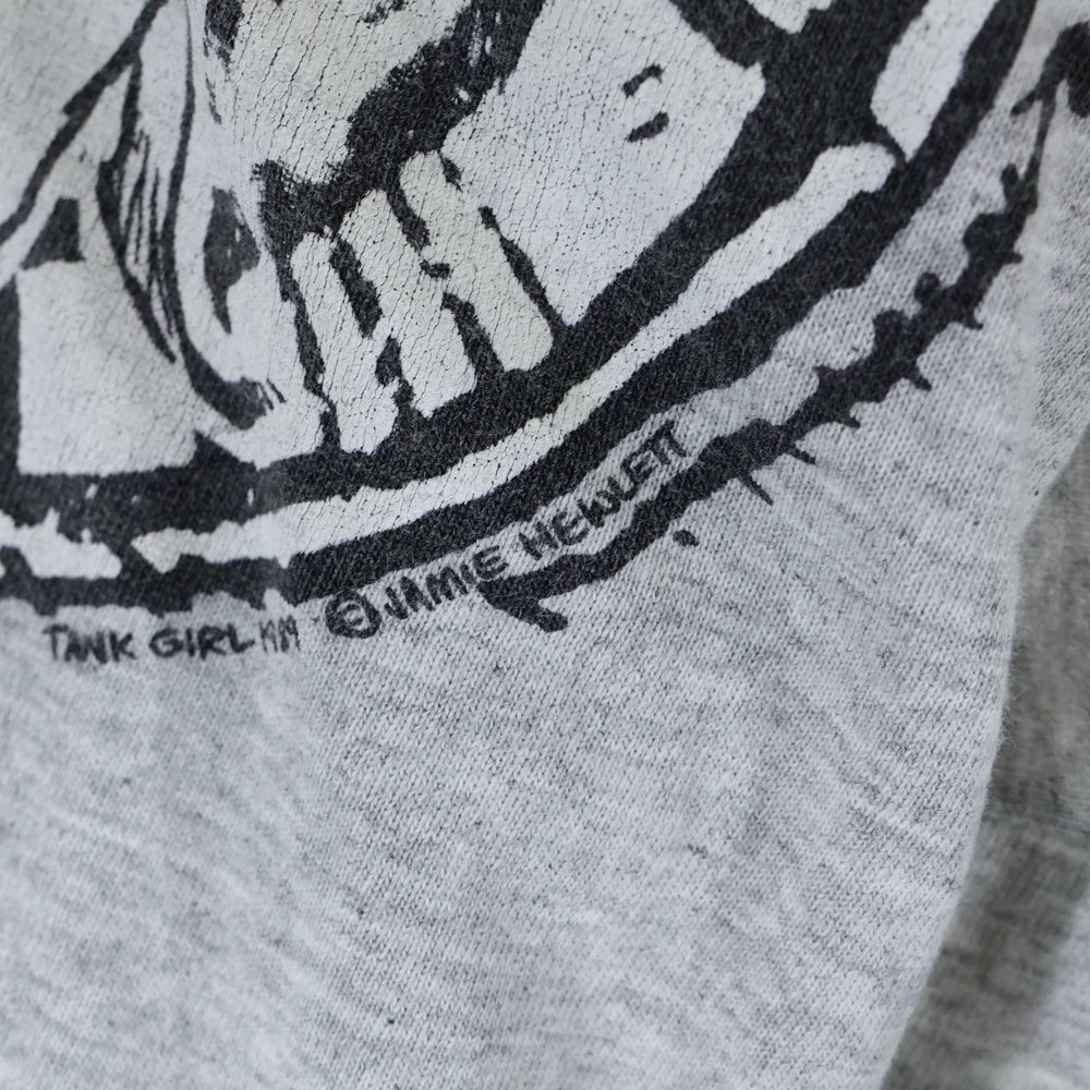 VINTAGE(ヴィンテージ) JAMIE HEWLETT TANK GIRL ジェイミーヒューレット タンクガール Tシャツ 半袖カットソー グレー