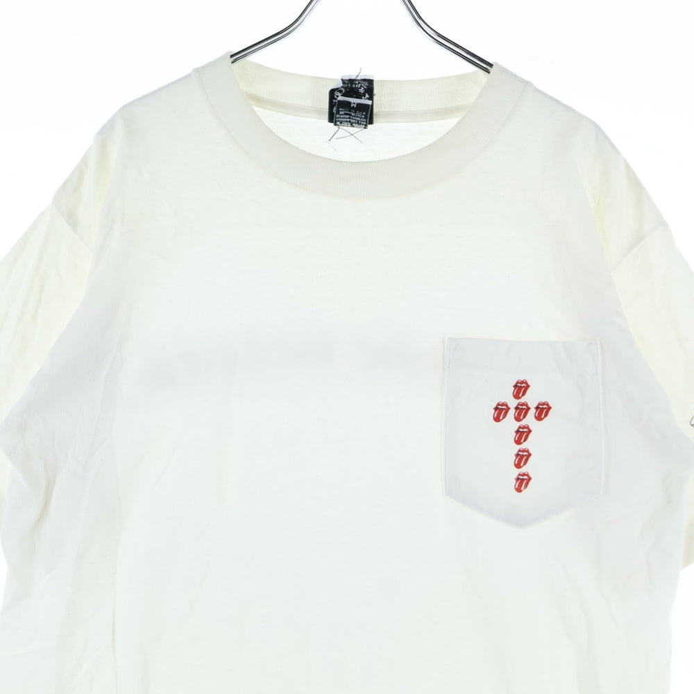 CHROME HEARTS(クロムハーツ) OLD CH T-SHIRT ROLLING STONES リップタン ローリングストーンズ 半袖Tシャツ ホワイト