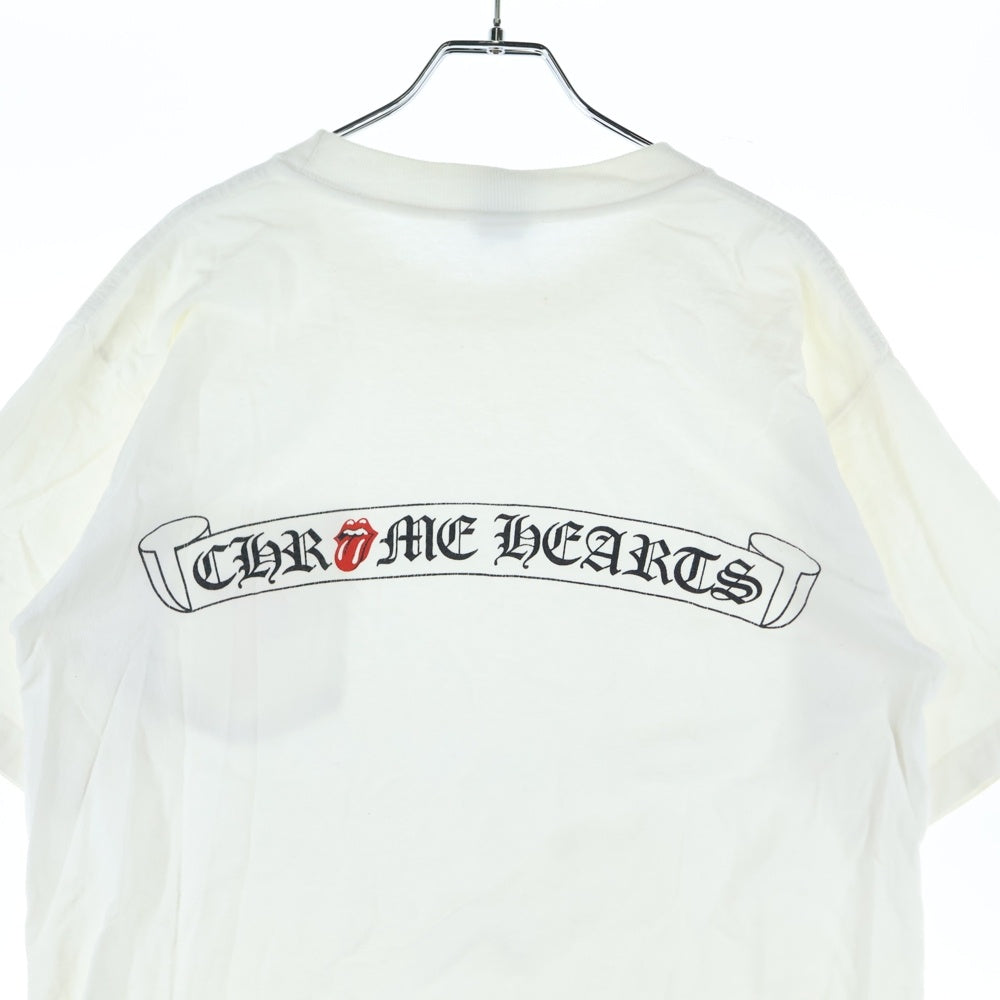 CHROME HEARTS(クロムハーツ) OLD CH T-SHIRT ROLLING STONES リップタン ローリングストーンズ 半袖Tシャツ ホワイト