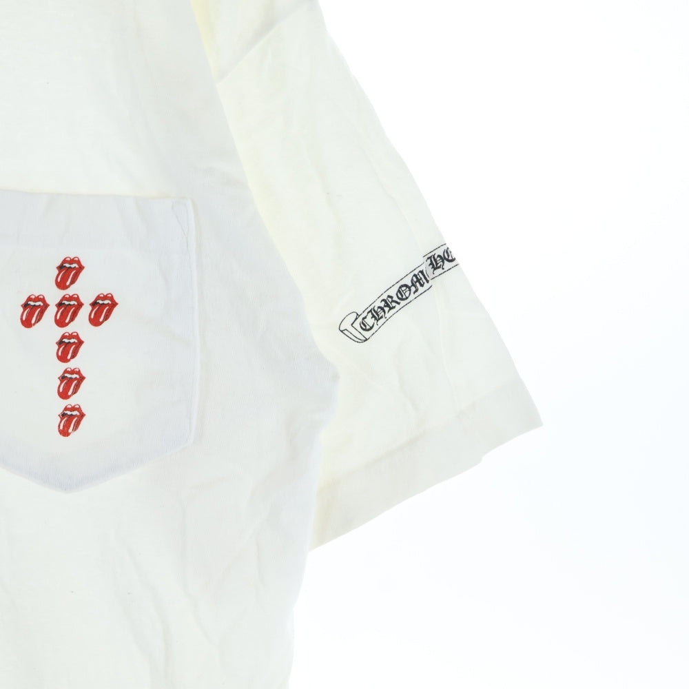 CHROME HEARTS(クロムハーツ) OLD CH T-SHIRT ROLLING STONES リップタン ローリングストーンズ 半袖Tシャツ ホワイト