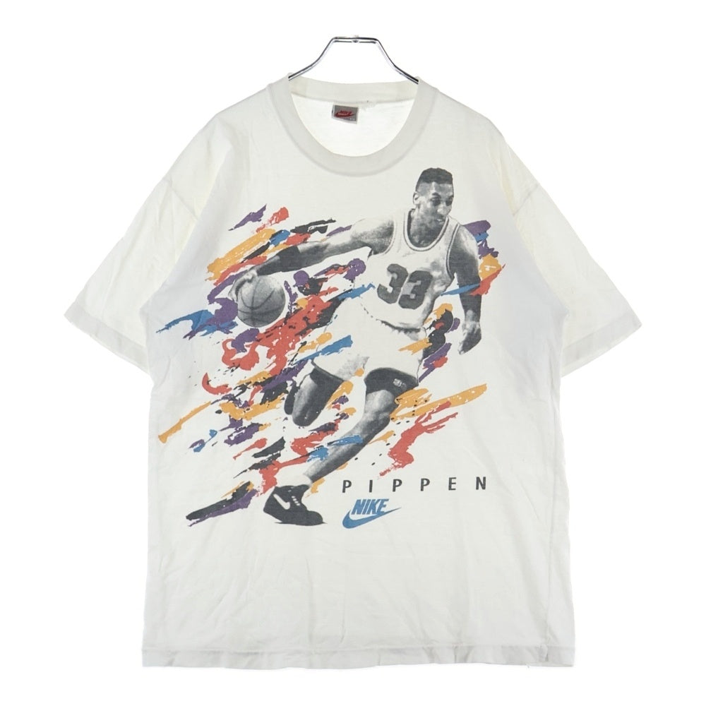 NIKE(ナイキ) 90s Scottie Pippen スコッティ ピッペン フロントプリント クルーネック Tシャツ ホワイト