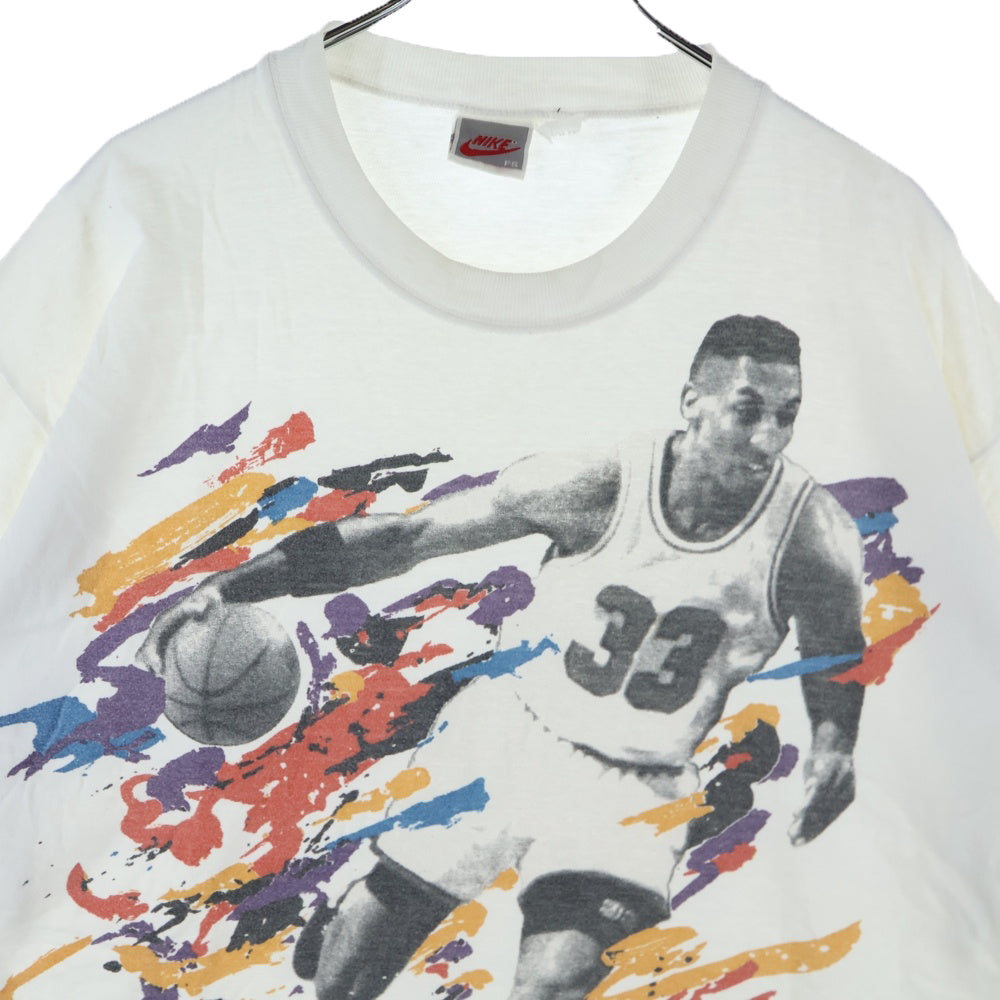 NIKE(ナイキ) 90s Scottie Pippen スコッティ ピッペン フロントプリント クルーネック Tシャツ ホワイト