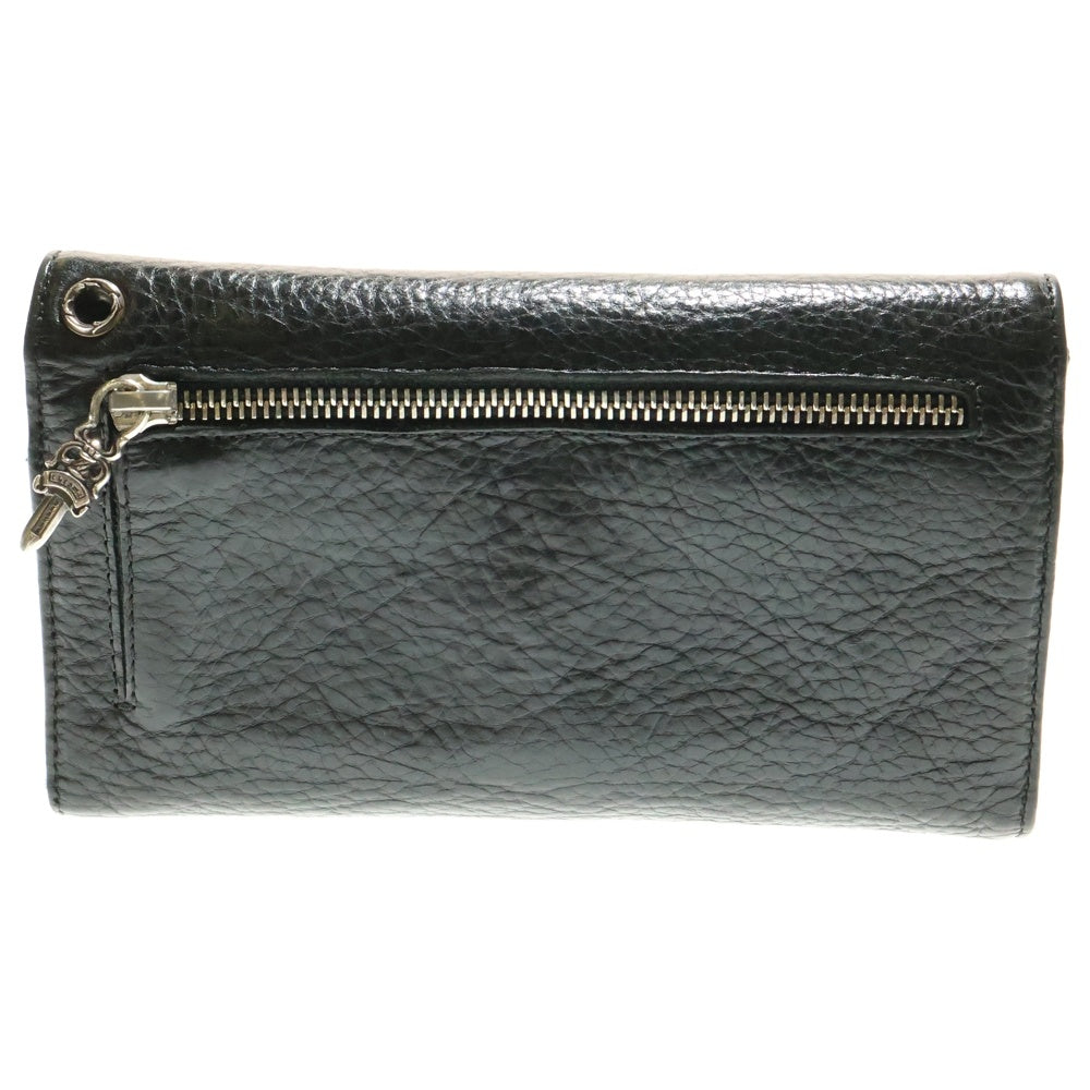 CHROME HEARTS(クロムハーツ) WAVE ウェーブ レザーウォレット 財布 ブラック BCA374