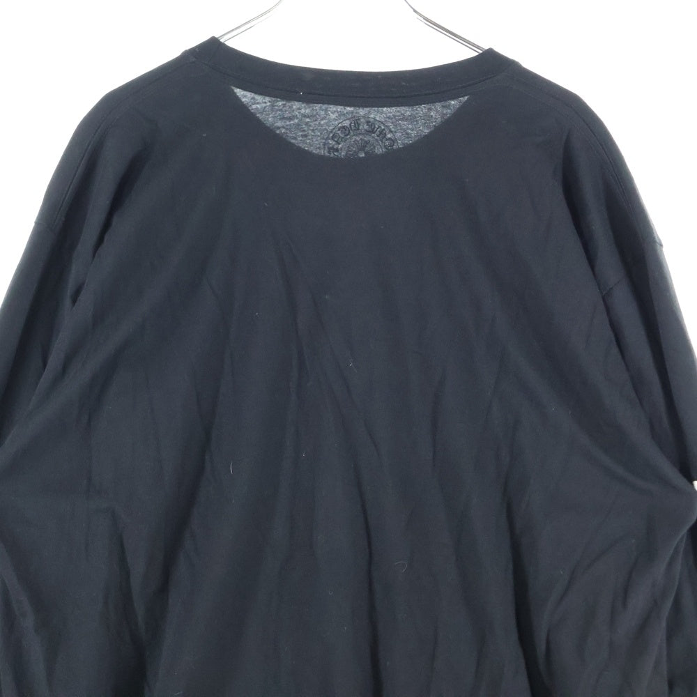 CHROME HEARTS(クロムハーツ) Neck Logo ネックロゴ アームプリント ロングスリーブ L/S 長袖 ポケットTシャツ カットソー ブラック