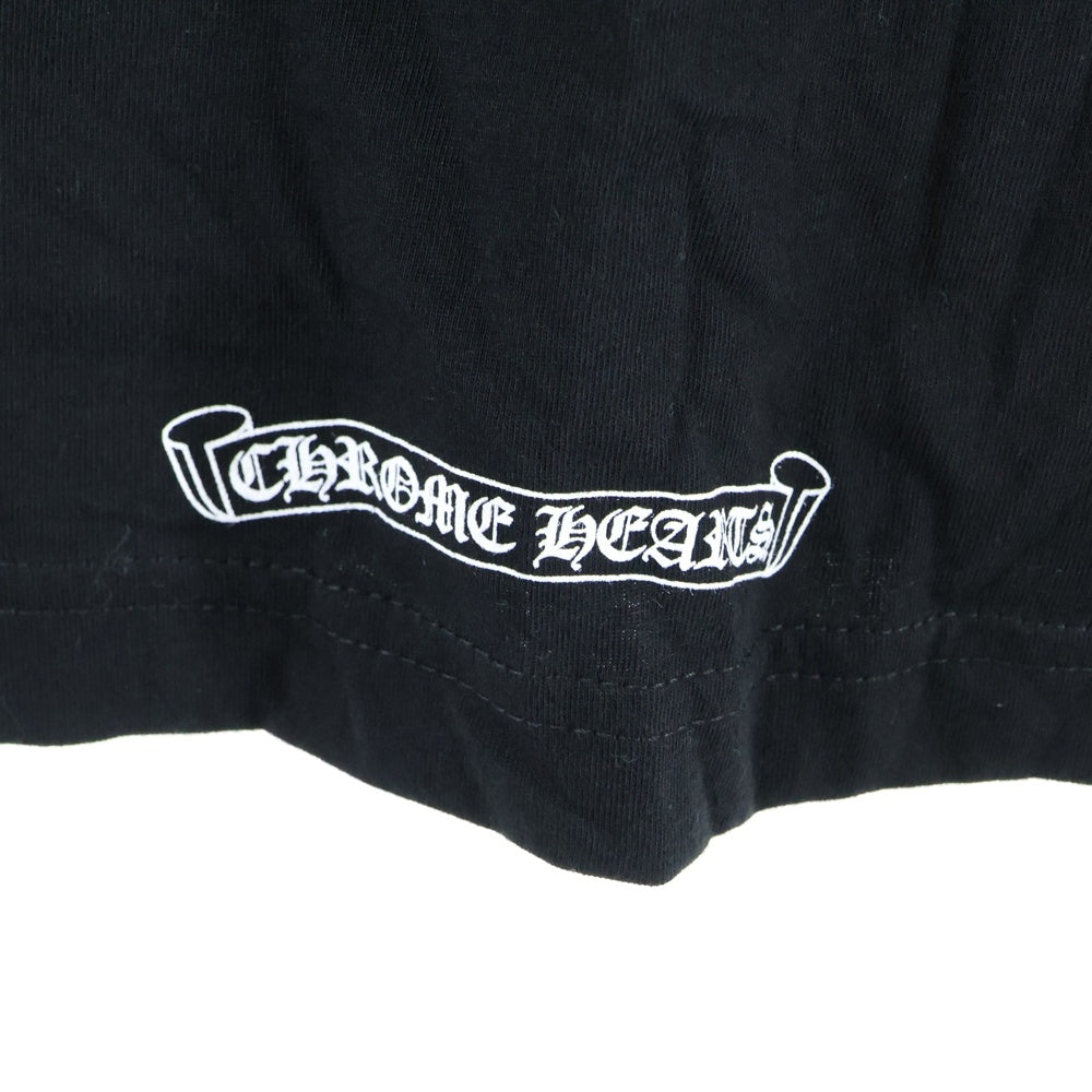 CHROME HEARTS(クロムハーツ) Neck Logo ネックロゴ アームプリント ロングスリーブ L/S 長袖 ポケットTシャツ カットソー ブラック