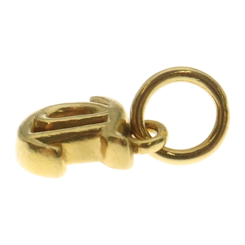 CHROME HEARTS(クロムハーツ) 22K STACK ALPHABET アルファベットスタックチャーム Tイニシャルゴールドネックレストップ