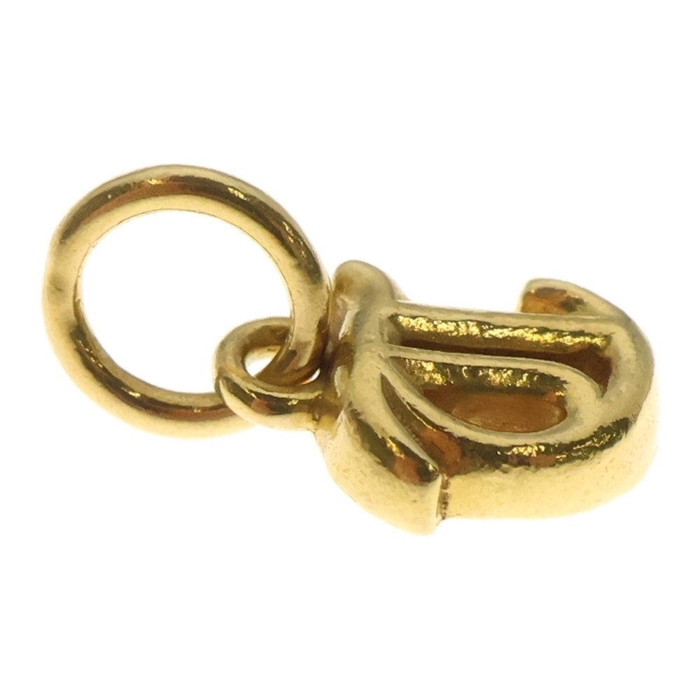 CHROME HEARTS(クロムハーツ) 22K STACK ALPHABET アルファベットスタックチャーム Tイニシャルゴールドネックレストップ