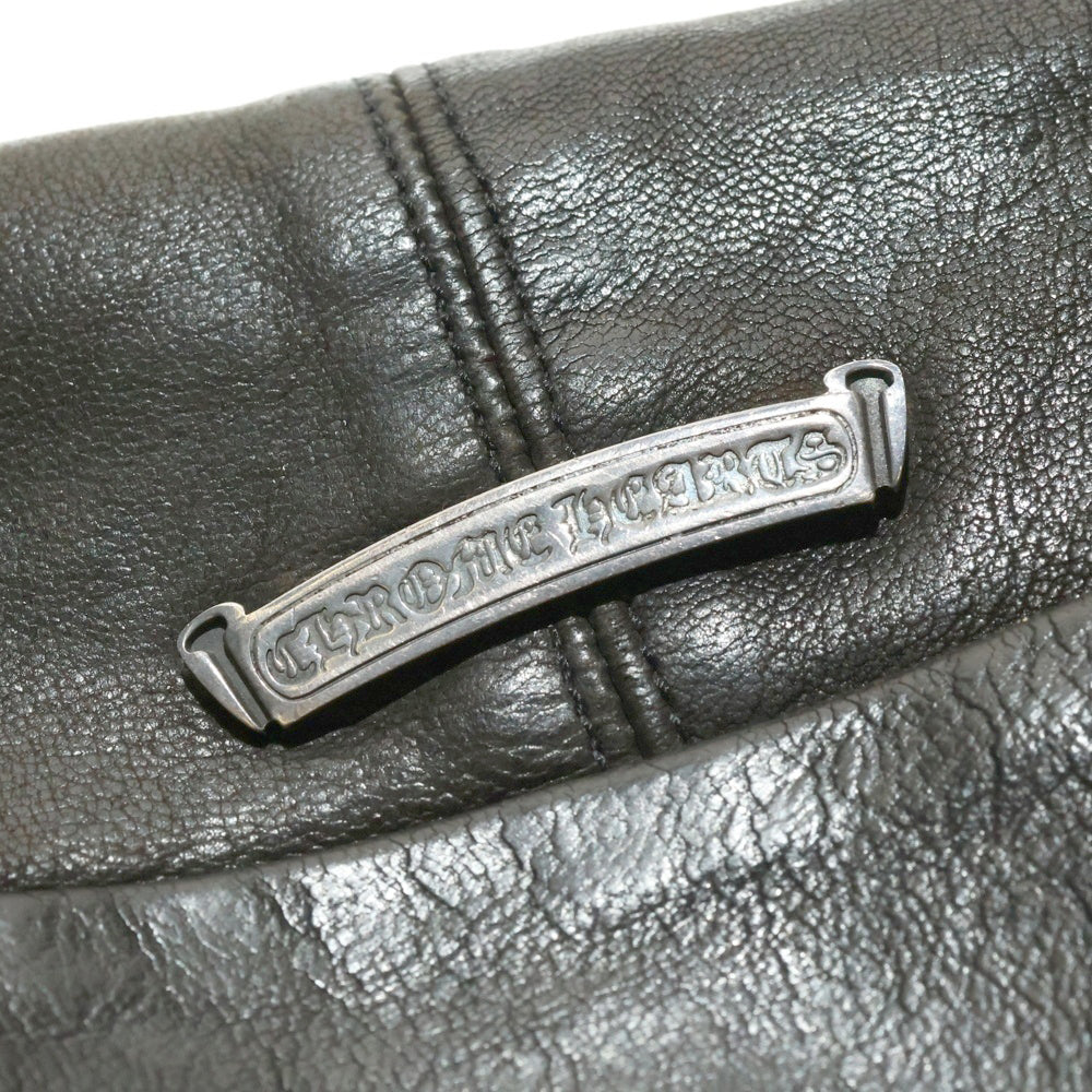 CHROME HEARTS(クロムハーツ) #1 SNAT PACK スナットパック ダガージップ ガンスリンガーベルト レザーウエストバッグ ダークブラウン