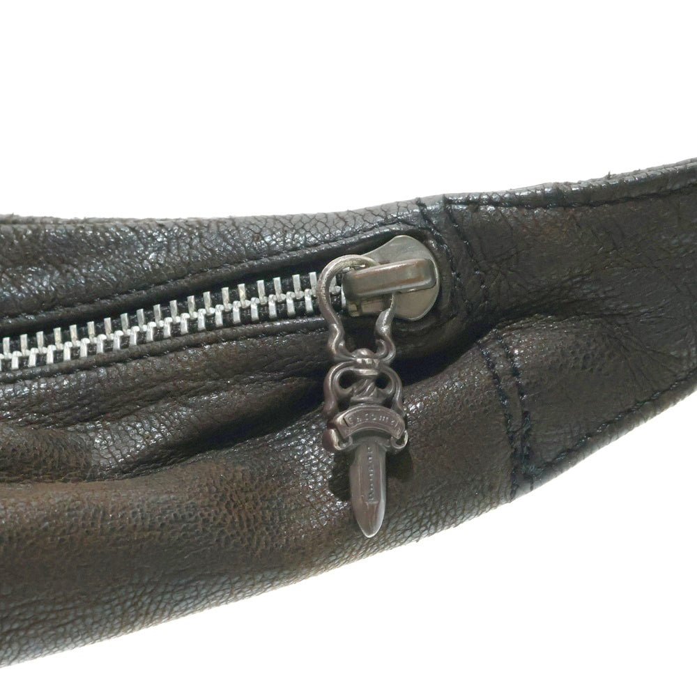 CHROME HEARTS(クロムハーツ) #1 SNAT PACK スナットパック ダガージップ ガンスリンガーベルト レザーウエストバッグ ダークブラウン