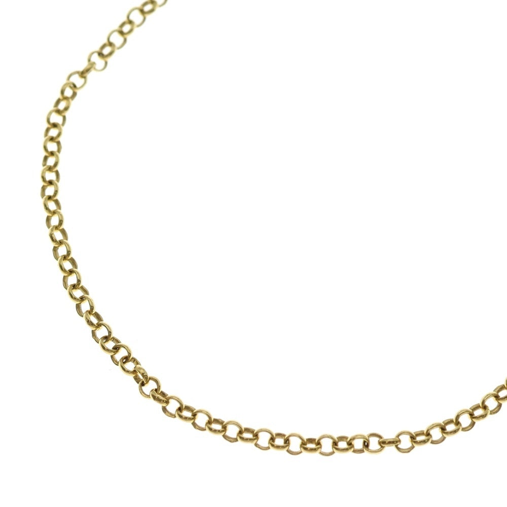 CHROME HEARTS(クロムハーツ) 22K NECKCHAIN R16 ロールチェーンネックレス 16inch ゴールド