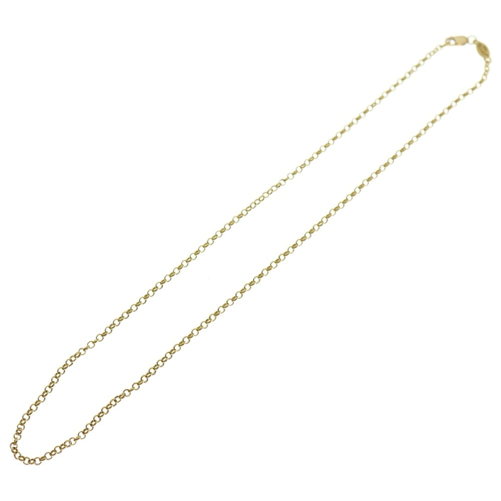 CHROME HEARTS(クロムハーツ) 22K NECKCHAIN R16 ロールチェーンネックレス 16inch ゴールド
