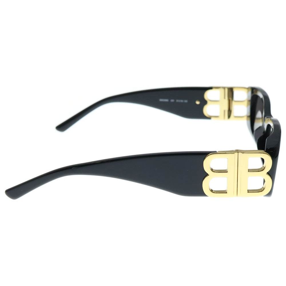BALENCIAGA(バレンシアガ) Dynasty Rectangle ダイナスティ レクタングル サングラス アイウェア ブラック/ゴールド BB0096S