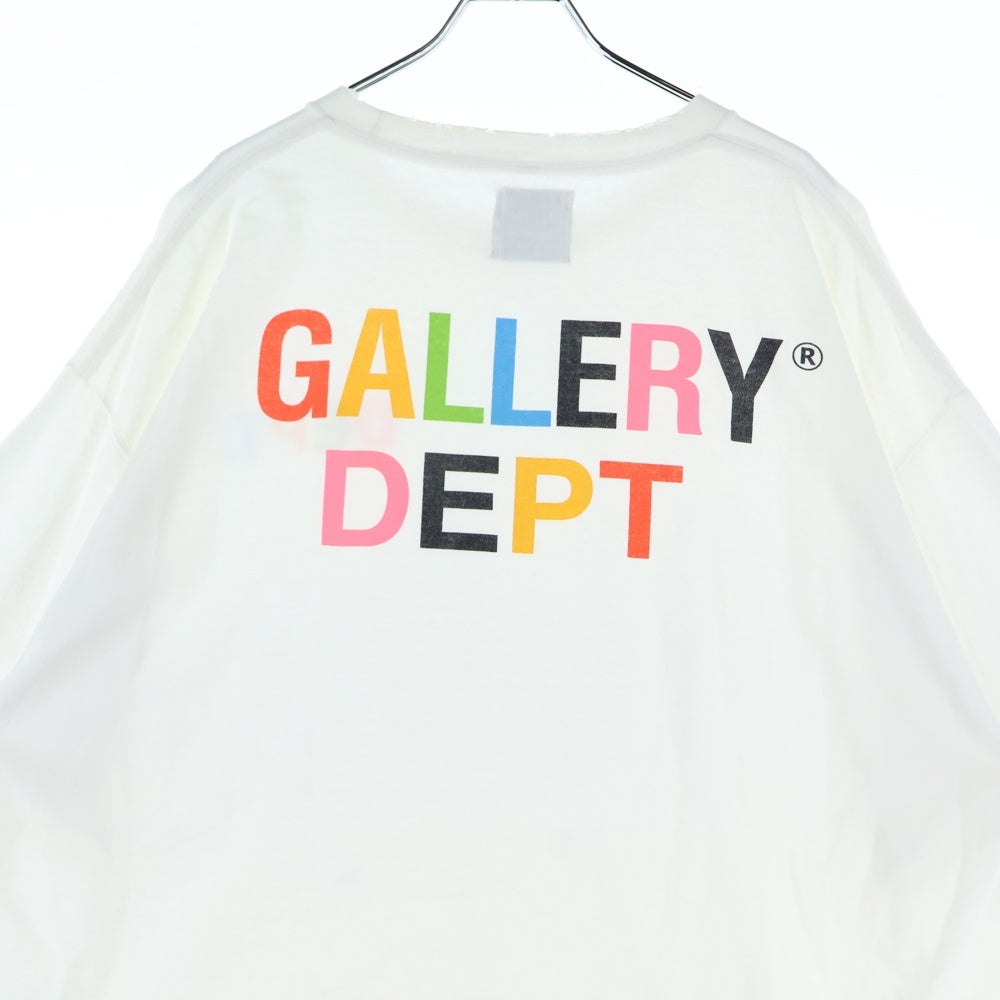 GALLERY DEPT.(ギャラリーデプト) 21SS ロゴプリント半袖Tシャツ クルーネックカットソー ホワイト/マルチカラー 21-071-597-0024-1-0