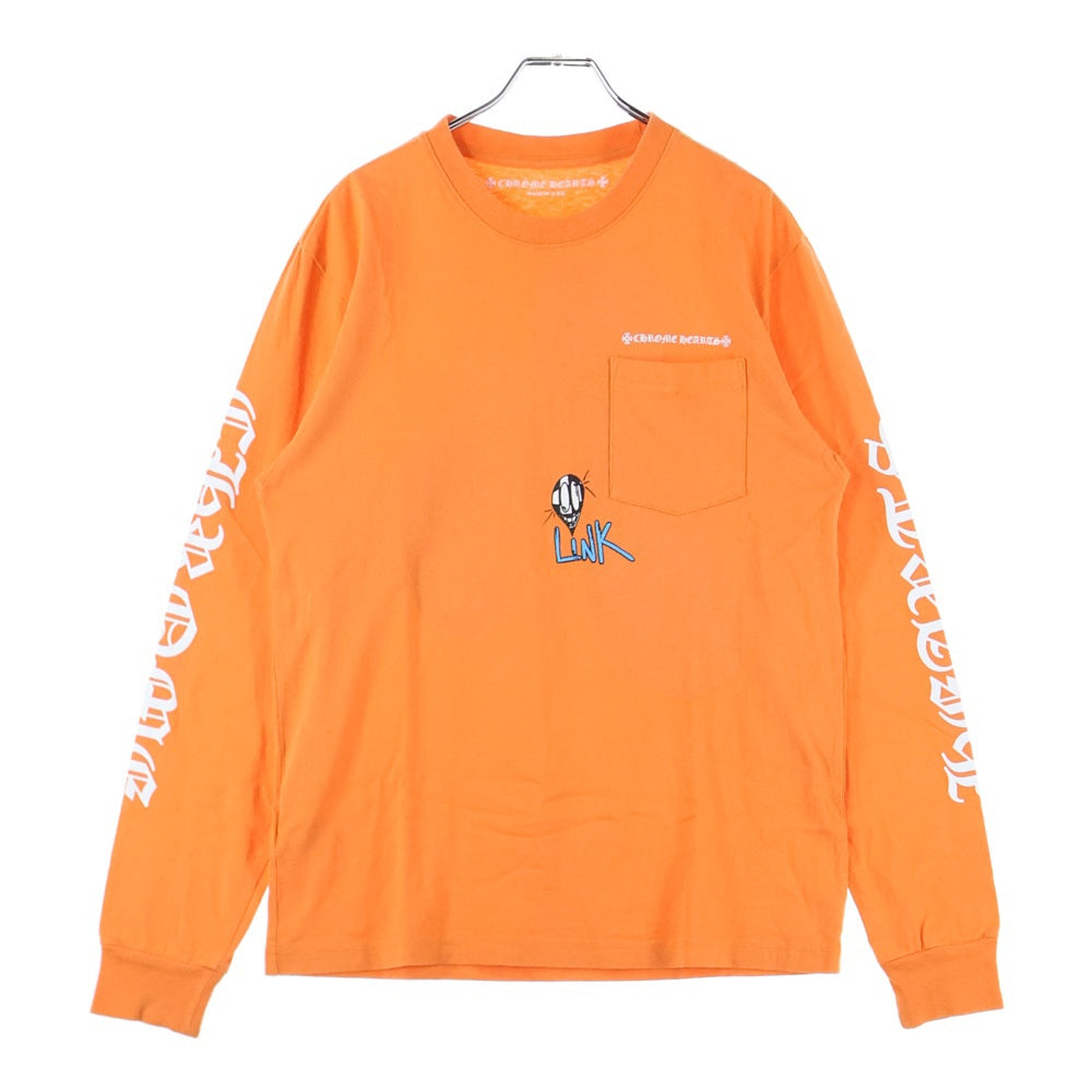 CHROME HEARTS(クロムハーツ) 21SS ×MATTY BOY PPO LINK BUILD LS Tee ×マッティボーイ リンクビルド クルーネック長袖Tシャツカットソー オレンジ